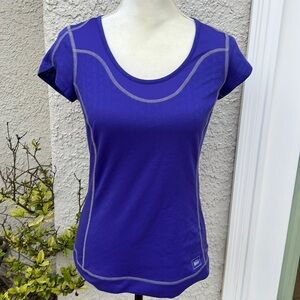 REI Purple Short Sleeve Women's Running/Hiking Shirt Size S